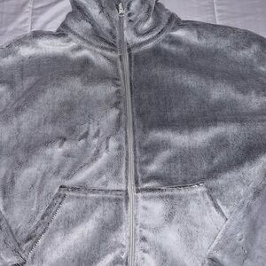 Jessica Simpson Soft Gray Fleece Jacket